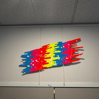 Splash art in the Levenson Room