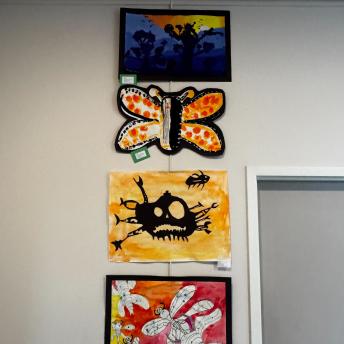 Splash art in the Levenson Room