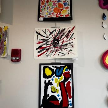 Splash art in the Levenson Room