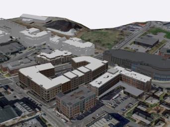 3D Model of Deer Street Streetscape - View 2