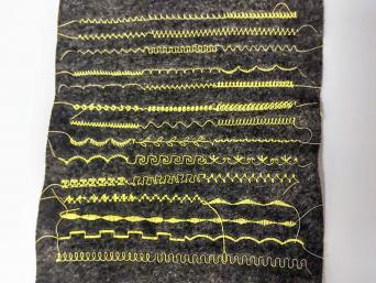 Fancy stitch sampler