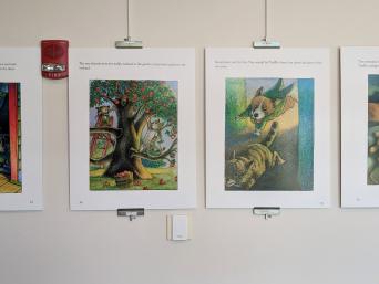 Truffle book pages in the Levenson Room