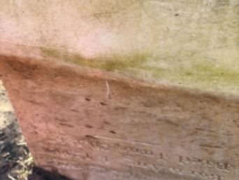 Cotton Cemetery fragile stone