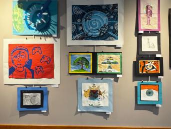 Splash art in the Levenson Room