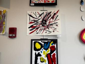 Splash art in the Levenson Room