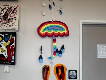 Splash art in the Levenson Room