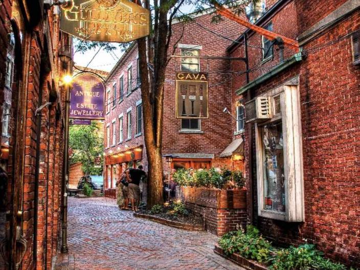 Commercial Alley by Philip Case Cohen