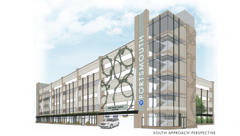 Day View Rendering of Foundry Place Garage