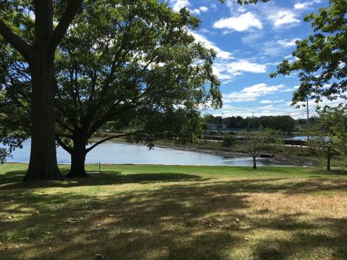 One of Portsmouth's many public green spaces.