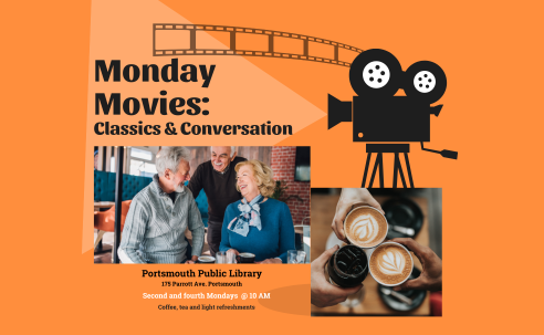 Monday Movies Classics and Conversations Film camera film people talking coffee