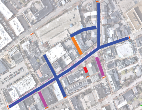 Map of street.life!400 site layout