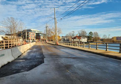 Maplewood Ave. Bridge construction