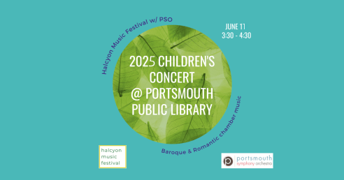 Halycon Music Concert June 11 at 3:30 Portsmouth Public Library