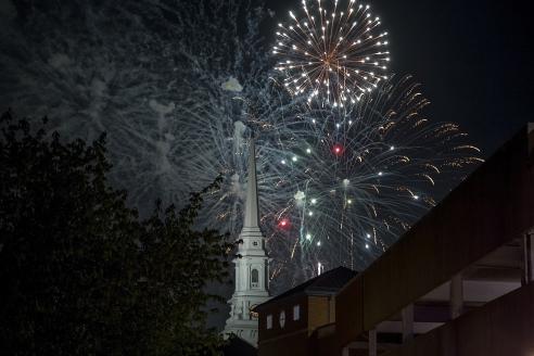 Fireworks over Portsmouth