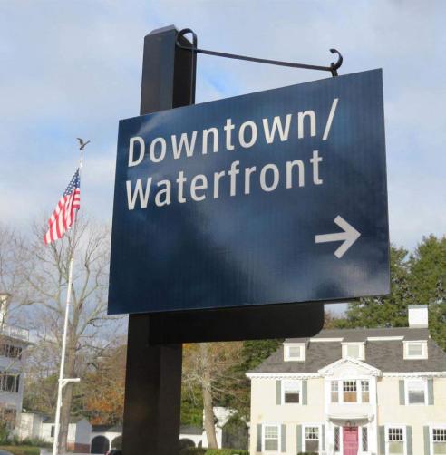 City signage.