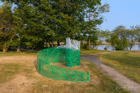 Spiraling Serenity by Vito DiBari on Peirce Island in Portsmouth NH