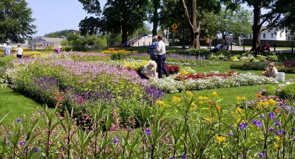 City Parks and Greenery staff lead free garden tours in Prescott Park.