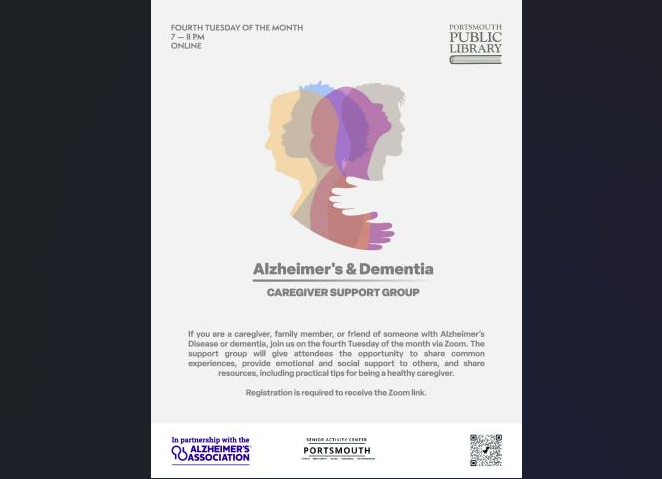 Alzheimer's and Dementia Caregiver Support Group Poster