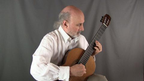 Man holding guitar