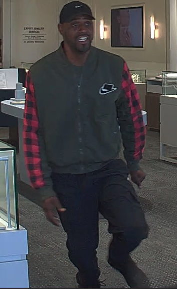 Image of suspect in Kay Jewelers theft case