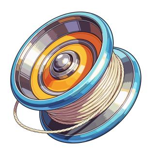 Blue and Yellow Yo Yo