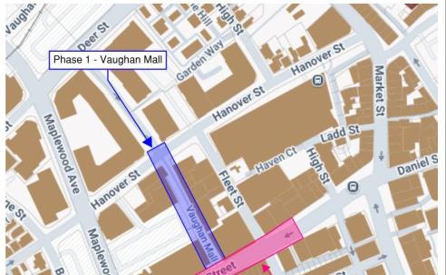 Vaughan Mall limits of work