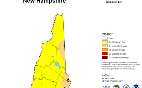 Drought conditions in NH Aug 2025