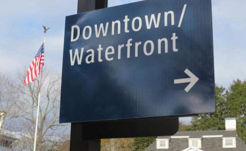 City signage.