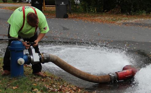 Hydrant flushing