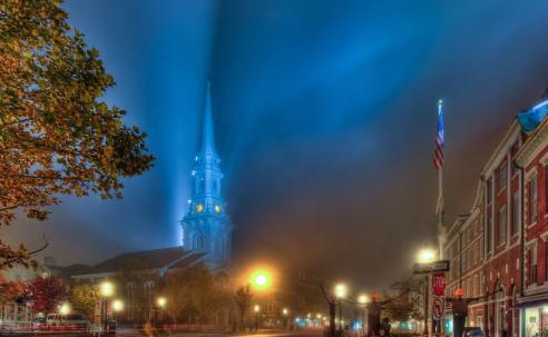 October evening in Market Sq. Credit David J. Murray, ClearEyePhoto.com