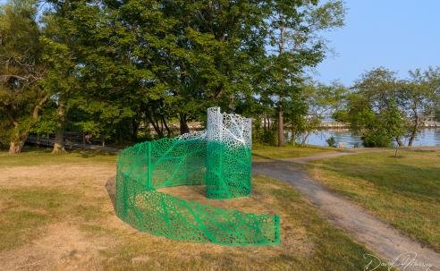 Spiraling Serenity by Vito DiBari on Peirce Island in Portsmouth NH