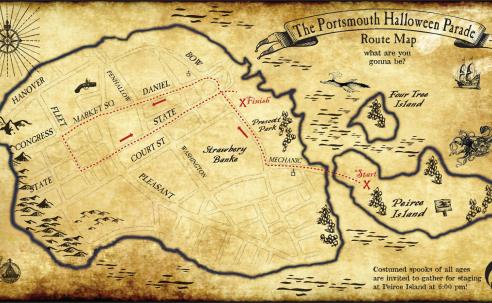 Halloween Parade route Portsmouth NH
