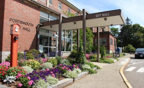 Entrance to City Hall, Portsmouth NH