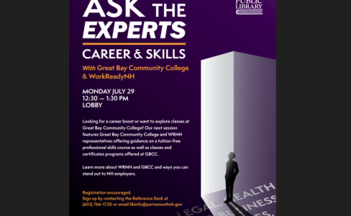 Purple Poster "Ask the Experts"